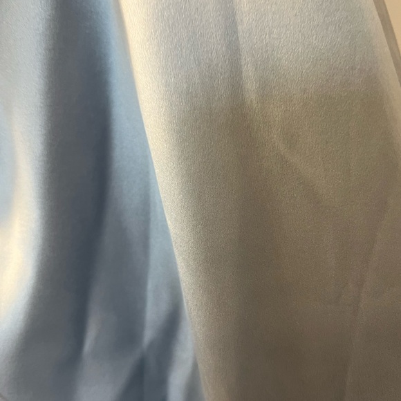 Silk J. Crew Collection slip skirt Cinderella blue size 2 - Picture 6 of 7